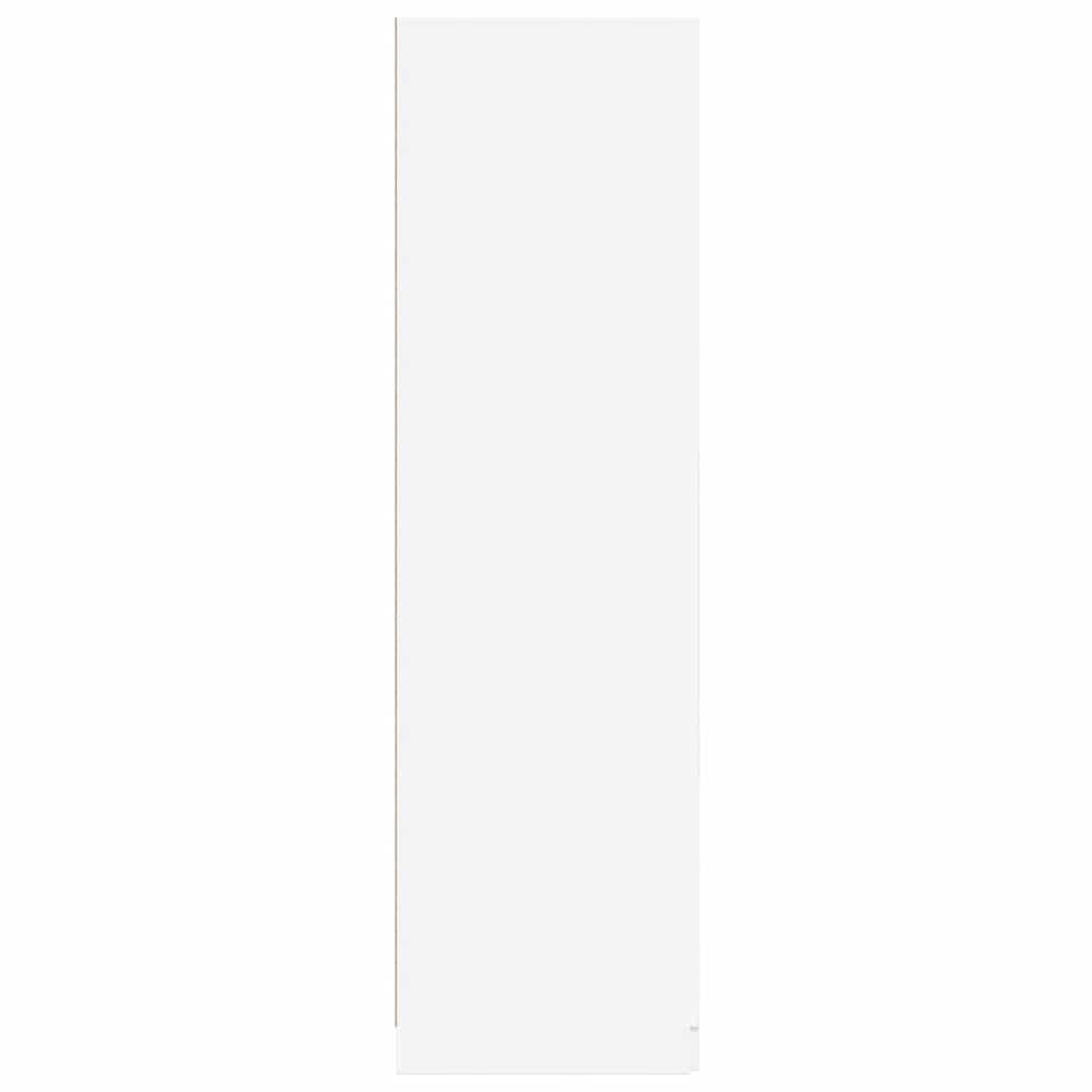 Armadio bianco, 80 x 52 x 180 cm, in legno con 2 ante, asta appendiabiti, scomparto, specchio, ideale per camera da letto, corridoio, cameretta dei bambini e soluzione versatile per riporre