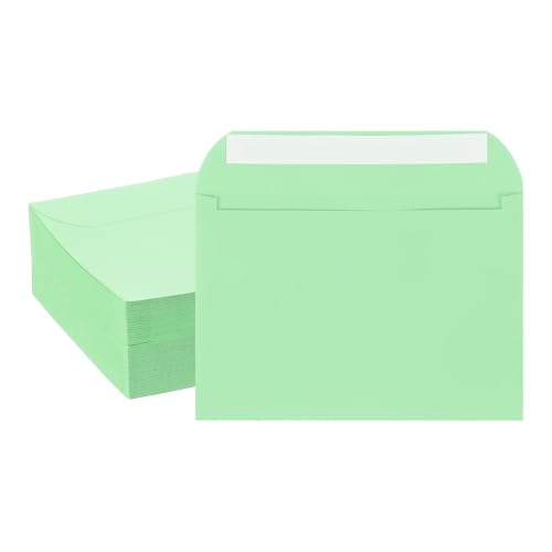 Enveloppes d'invitation PATIKIL vertes 19,1x14 cm : la solution rapide sans colle pour vos courriers