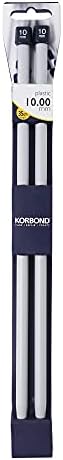 Korbond 180004 Single Point Needle Pair 3.25mm x 35cm Aluminium  Ideal For A Multitude of Patterns and Projects-Jumpers, Socks, Blankets  Beginner To Expert-Smooth Knit, Metal