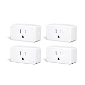 THIRDREALITY ZigBee Smart Plug 4 Pack with Real-time Energy Monitoring,15A Outlet, Zigbee Repeater,ETL Certified,ZigBee Hub Required,Work with Home Assistant,Compatible Echo Devices and SmartThings