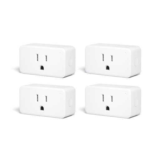 THIRDREALITY ZigBee Smart Plug 4 Pack with Real-time Energy Monitoring,15A Outlet, Zigbee…