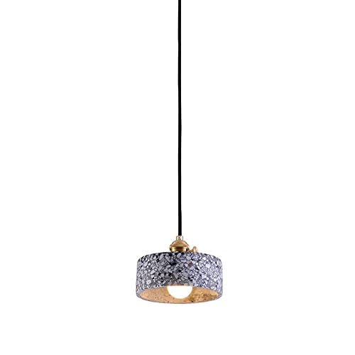 Lámpara de araña de cemento creativa para iluminar islas de cocina 2