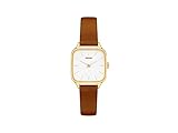 KOMONO Kate Gold Tan Japanische Analoge Quarzuhr für Damen mit Lederarmband
