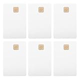 ERINGOGO Leere Weiße PVC Ausweiskarten 6 Stück Abwaschbare Chipkarten für Fahrerausweise Lkw Widerstandsfähige Zutrittskontrolle und Mitarbeiteridentifikation