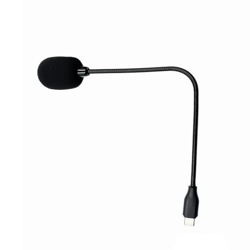 Microphone col de cygne Type C pour éliminer les bruits de souffle en vidéo