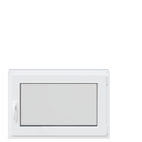 vidaXL Basement Window RISOR 60x90 cm Tilt & Turn - Anthracite PVC Frame - Triple Glazing for Thermal & Sound Insulation - Secure Locking - Versatile for Sheds & Garages