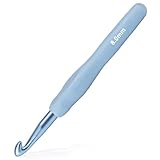 8mm Crochet Hook, Supers Smooth 8 mm Ergonomic Crochet Hooks for Beginner, Comfort for Arthritic, 1 Pack