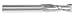Carbide End Mill, 1/2" Diameter, 4 Flute, Single, 3", Uncoated