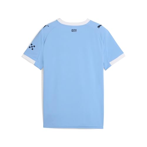 Puma Manchester City FC Maillot Domicile pour Enfants 25/26, Bleu (Team Light Blue x White), 152