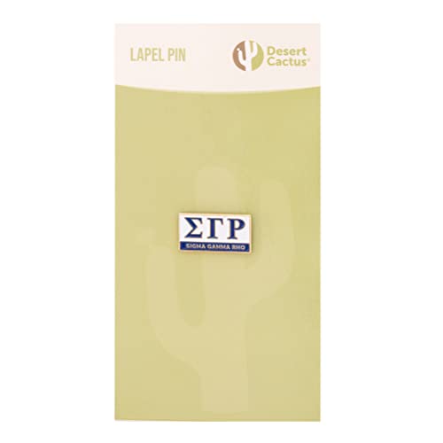 Image of Desert Cactus Sigma Gamma Rho Sorority Lapel Pin SGRho Made of Metal for Formal Wear, Bag and Hat Jewelry, and Tie Tack (Lapel Pin - Design B)