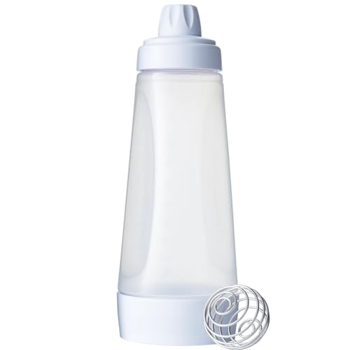 AKENZ - Distributeur de Pate Version améliorée mélangeur Bec verseur doseur Shaker en Bouteille à Bec pour crêpe blini gauffres