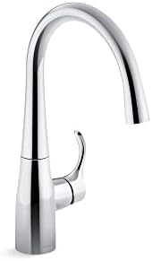 Kohler 596-2MB Simplice Pull Down Kitchen Faucet, 3-Spray Faucet, Kitchen Sink Faucet with Pull Down Sprayer, Vibrant Brushed Moderne Brass