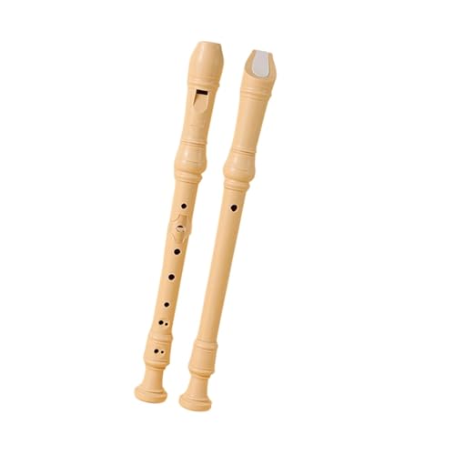 Flûte à bec en bois saxophone C clé avec doigté allemand 8 trous