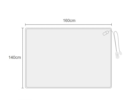 Miniatura 7 de Revolutionline - Manta Eléctrica Doble 160x140 Manta Calefactora Para Cama De Matrimonio 2 X 60w Manta Térmica Grande Con Protección Contra Calentamiento Varios Niveles De Temperatura Lavable