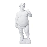 balacoo David Body Statue Fat David Decor Michelangelo Masterpiece David Statue Resin Statue Figurine Michelangelo David Desktop Ornament 25cm Greek David Statue Ancient Roman Figurines