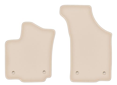 Tapis de voiture velours beige : protégez l'avant de votre Volkswagen Phaeton berline