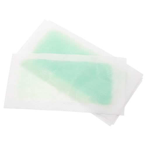 HEALEEP 30 Tiras de Cera Depilatorias Verdes, Tiras de Cera para Depilación Corporal y Facial, Desechables para Eliminar Vello de Brazos, Axilas y Pecho, Uso Doméstico y Profesional