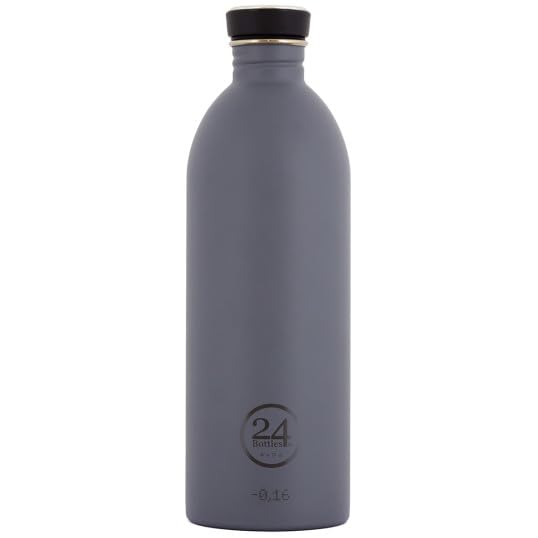 24Bottles Urban Bottle Trinkflasche aus Edelstahl in der Farbe Formal Grey mit 1000ml, Maße: 8cm x 8cm x 25,5cm, 545