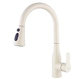 ONECE Rubinetto Cucina Granito, con Doccetta Estraibile a 3 Modalità, Miscelatore Monocomando Lavello Girevole a 360°, Rubinetti Estensibile, Acciaio Inox 304, Acqua Fredda e Calda