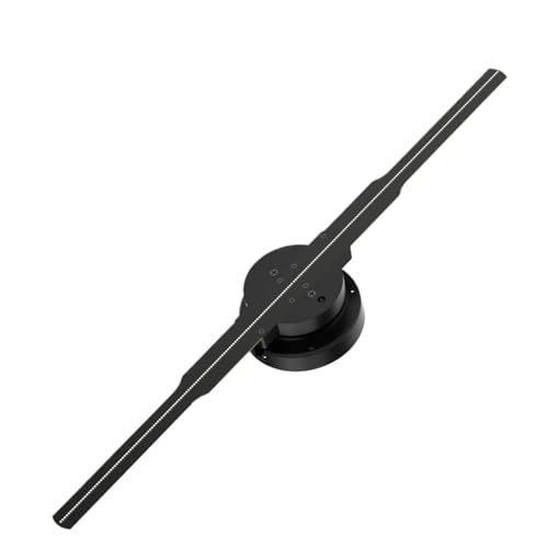 Ventilador proyector holográfico 3D de 14-85 cm con luz LED for Publicidad y Logotipos. Lámpara holográfica Tridimensional(PD42 Upgrade)