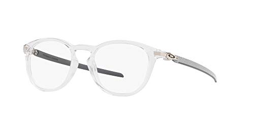 Oakley Men's Ox8149 Pitchman R Carbon Round Prescription Eyeglass Frames, Polished Clear/Demo Lens, 50 Mm #TOP1