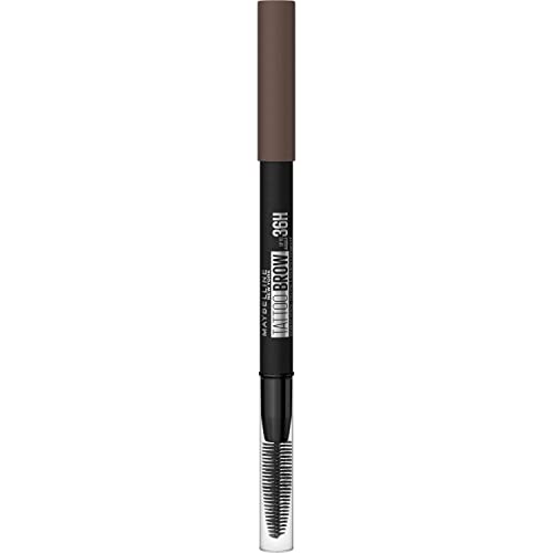 Maybelline New York Tattoo Brow Semi Permanent 36Hr Eyebrow Pencil Longlasting Thicker Fuller Eyebrows Deep Brown 07