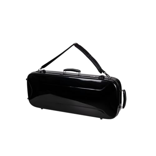 Crossrock Rectangular Fiberglass Baritone Ukulele Case for 30”–31” | Gloss Black, TSA Lock, Hygrometer, Backpack Straps, Large Storage – Pro Travel Series by Crossrock - Image 4