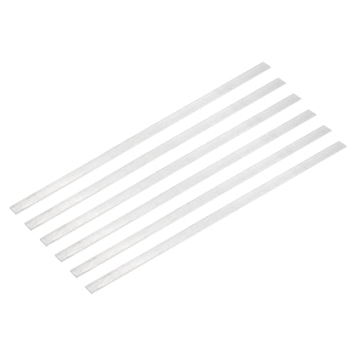 QUARKZMAN 6 Pezzi Barra Piatta Quadrata in Alluminio, Spessore 1/16