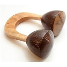 Maraca Shakers Natural Coconut double U-shaped