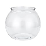 Pecera acuario tanque redondo transparente policarbonato anticaídas 360° observación para el hogar, oficina, uso de pesca al aire libre (pequeño)