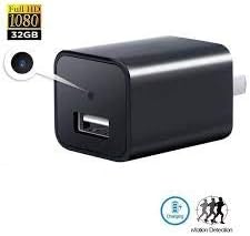 Hamtone 1080p HD Hidden Camera, Plug USB Charger, 16GB SD Card Included, 2 Mode Recording, Nanny cam