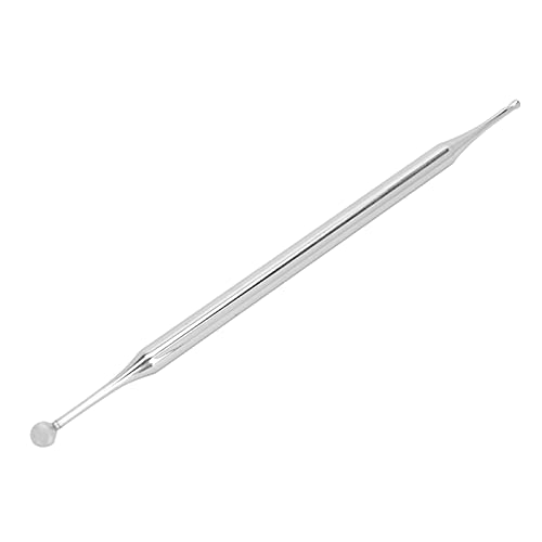 Tip Acupuncture Dual Head Ear Acupuncture, Stainless Steel Manual Body Point Probe Pen Deep Tissue Massage, Portable Self Massage Acupressure Bar Relief Pain Treatment Tool