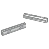 vidaXL Mutter 2 pcs Zink-beschichtet 60 x 12 mm Eisen, Robuster, verzinkter Befestiger, Schraubenmutter, sicher, korrosionsbeständig, drinnen, Zuhause verbessern