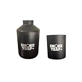 Includes Smoke Trap + And 3 Extra ECO Replaceable Filters - Personal Air Filter - Long Lasting Smoke Filter 500+ Uses With Easy Exhale - Filters Have Zero Plastic Waste - (Black)