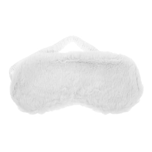 Abaodam ウサギ毛使用のふわふわアイマスク 軽量遮光で快眠サポート 女子 女性向け 旅行や昼寝に でかわいいデザイン