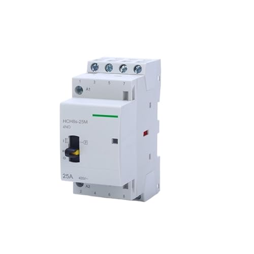 Contacteur modulaire AC HCH8s-25M 4P 25A 110V avec commande manuelle pour Rail Din