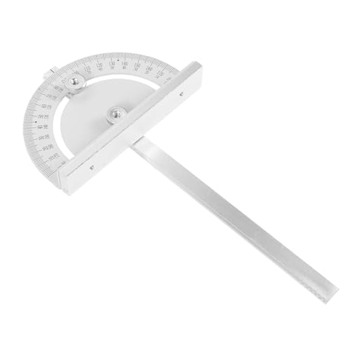 Kisangel Righello Angolare per Seghe da Banco Goniometro Strumento di Misurazione Angoli per Falegnameria Disegno e Progettazione Architettonica