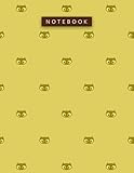 pantanos menu  Notebook Yellow (Pantone) Color Small Lovely Cat Face Patterns Cover Lined Journal: A4, 110 Pages, To Do List, Pretty, Work List, Hour, 8.5 x 11 inch, Planning, 21.59 x 27.94 cm, Daily