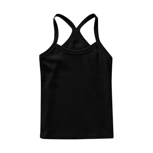 2 Pack Girls Dance Tank Tops Racerback Camisole Spaghetti Strap Camis Sleeveless Undershirts Ballet Gymnastics Wear4