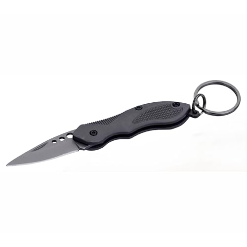 munkees Klappmesser, Taschenmesser Schlüsselanhänger Edelstahl, Anthrazit munkees Klappmesser, Taschenmesser Schlüsselanhänger Edelstahl, Anthrazit