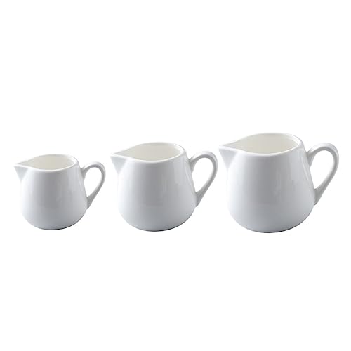 OFFSCH Ceramic Milk Storage Jugs Honey Cups Set of Small Coffee Dishes Stylish for Home Restaurant Use