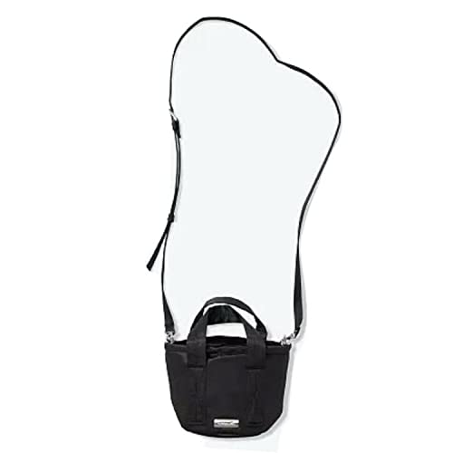 Bolsa tiracolo rosa mini bucket cor preta nova, Preto, X-Small