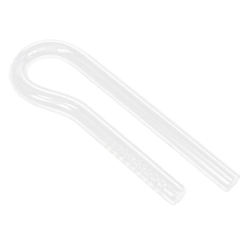 ROMISBABA 1個 インレットパイプ 水槽火山 飲料水試験用キット 大きな水槽 水槽用エアーポンプ 水槽 ーナー 魚 水槽ガラス 水族館の供給 ガラス水管 水族館用品 ガラス水槽用ホース 白い