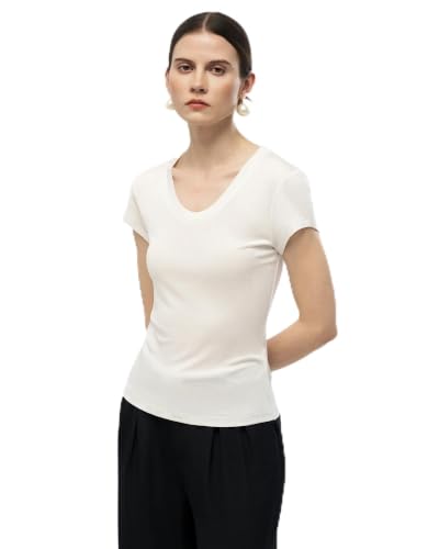 Ivory Fitted Cotton-Silk Jersey Shirt