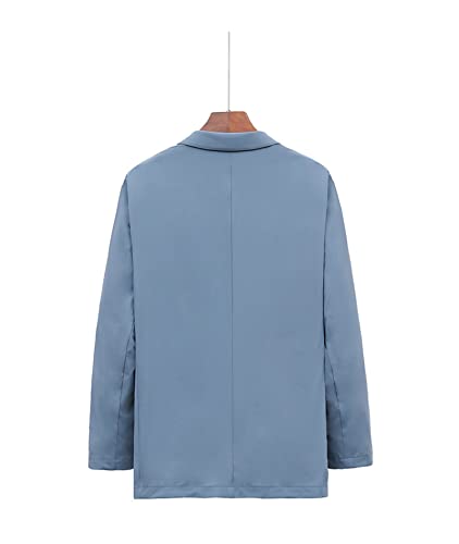 Men's Summer Thin Blazer Single Layer Plus Size Casual Suit Jacket Breathable Shirts 2XL-7XL3