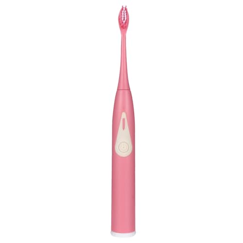 Baluue Cepillo Eléctrico Inteligente de Vibración Sónica para Adultos Cepillo de Dientes Portátil Rosa con Cabezal Suave Cuidado Bucal Eficaz y Protección Gingival