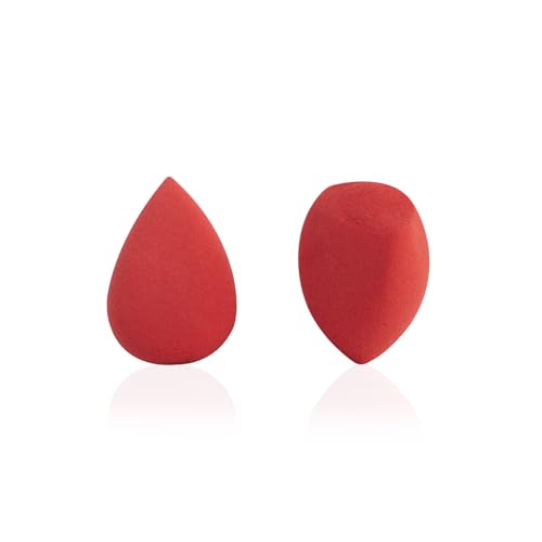 Image of PAC Mini Sponge Set (Water Drop, Olive Cut) (Red) (2 Pc)