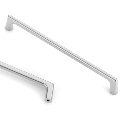 Image of Asidrama 6 Pack 8.8 Inch(224mm) Polished Chrome Cabinet Pulls: Chrome Cabinet Handles for Cupboard Drawer Pulls