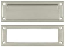 8.87 in. Mail Slot with Interior Frame, Satin Nickel - Solid