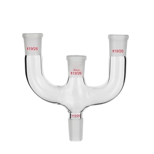 Tube de distillation connecté Y borosilicate raccord de laboratoire 19mm